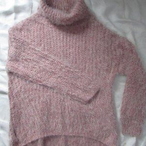 WOMENS JOSEPH A.PINK SHAGGY SWEATER SZ. LARGE